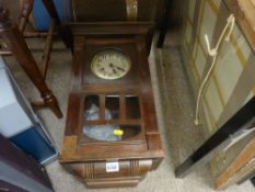 Vintage oak cased wall clock