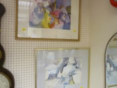 CAMASTRO-PRITCHETT watercolours - abstract scenes