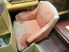 Vintage upholstered armchair