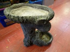 Garden ornamental bird bath stand
