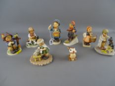 Eight Goebel/Hummel figurines