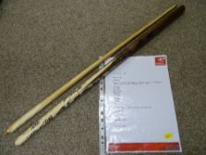 Multi-signed snooker cue from the 2018 Welsh Snooker Championship at Llandudno including