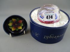 Whitefriars millefiori paperweight commemorating the Queen Elizabeth II Silver Jubilee (boxed with
