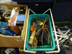 Box containing drill, extension lead, Pro-Clipper Professional hair cutting set, small plastic tub