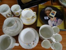 Parcel of mainly commemorative china ware including an ARP matchbox holder