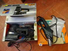 Black & Decker orbital sander and a Black & Decker heatgun E/T