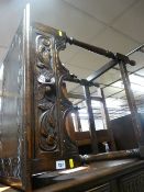 Carved front and top hall table