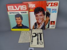 Three 'Elvis Monthly Special' books, dates for 1969, 1970 and 1971, a miniature 'News of the