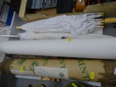 Selection of parasols and umbrellas and a quantity of reproduction cinema prints etc