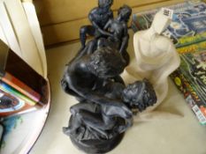Quantity of 'frolicking couple' figurines