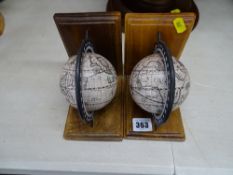 Globe bookends