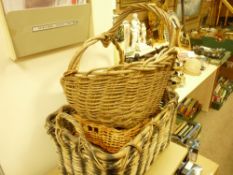 Parcel of wicker baskets