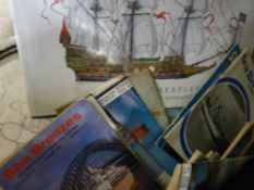 Box of mixed books including many maritime etc