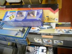 Parcel of miscellaneous garage equipment comprising 3-in-1 tile cutting machine, handy pump and