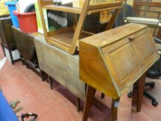 Parcel of furniture comprising twin flap barley twist gate leg table, single flap table, two tier