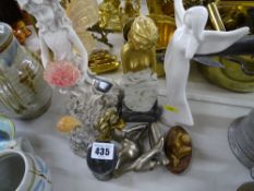 Collection of figural ornaments etc