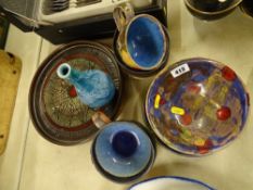 Collection of art and studio pottery