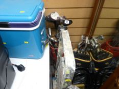 Parcel of golf clubs, cool box, stepladders etc