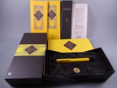 1995 Parker Duofold mandarin yellow fountain pen (no. 3,053 of a limited edition of 10,000), boxed