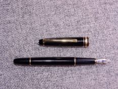 Black Montblanc Meisterstuck fountain pen