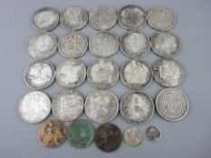 TWENTY SILVER DOLLARS, TRADE UNITS & THALERS including three Carolus III eight reales, 1776, three