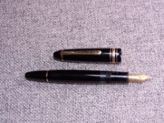 Large vintage black Montblanc Meisterstuck fountain pen No 148