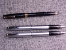 Vintage Black Sheaffer Imperial fountain pen with gold trim, Triumph nib and Touchdown filling