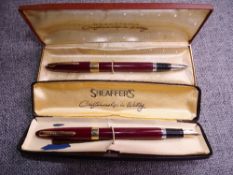 Vintage Burgundy Sheaffer Snorkel Statesman fountain pen with 3/8