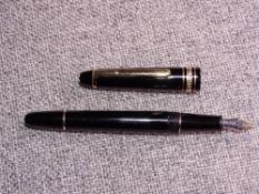 Black Montblanc Meisterstuck Pix fountain pen
