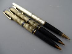 Sheaffer pens - Lady 902 fountain pen and two Lady 904 Paisley fountain pens