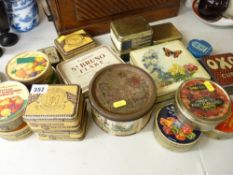 Parcel of old food, tobacco and sweet tins etc