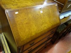 Modern walnut bureau