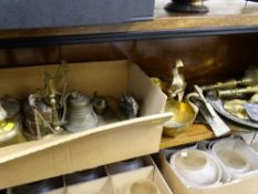 Parcel of brassware and similar items