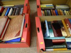 Three boxes of mixed books, photographs, cards etc