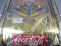 FRANKLIN MINT COCA COLA PINBALL MACHINE, 1996 deluxe limited edition model with certificate, in