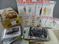 Collection of military interest postcards, photographs, cigarette cards and ephemera