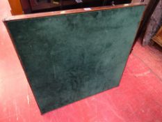 Baize topped bridge table with folding legs