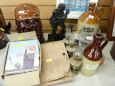 Parcel of mixed collectables including a scrumpy flagon etc