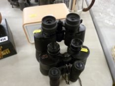 Logik portable DAB radio and three sets of binoculars