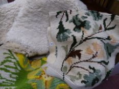 Skin rug and two other rugs