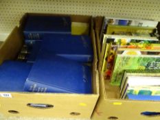 Two boxes of mixed books including volumes of War Memoirs, Masterpieces Library of Short Stories