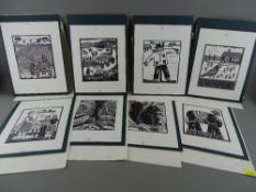 Eight woodcuts by Robert Gibbins (see page 582 Buckmans)