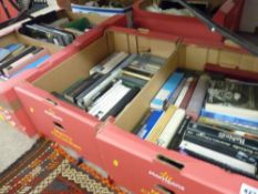 Four boxes of mixed books