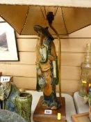 Good Oriental table lamp with shade