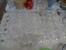 Quantity of quality drinking glassware including heavy tumblers