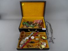 Jewellery box with miscellaneous contents