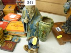 Oriental pottery figures