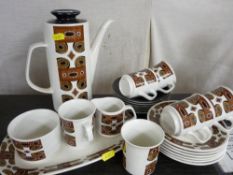 Quantity of Meakin retro coffeeware