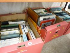 Three boxes of mixed books