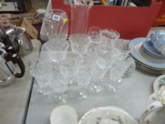 Parcel of mixed glassware including fine baluster vase